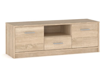 TV stolík TEYO 2D1S je dvojdverový stolík so zásuvkou a otvoreným priestorom na uloženie audio / video techniky, ktorý možno kombinovať s ostatnými prvkami z modelovej rady Teyo. Systém Teyo je moderná sektorová zostava, ktorú je vhodné umiestniť do detskej či študentskej izby. Zostava je vyrobená…