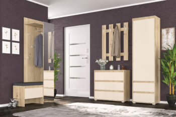 Zanechajte dobrý dojem už pri vstupe návštevy do Vašej domácnosti. Zásuvková komoda THEBES CH-3DRWS ponúka dostatok úložného priestoru v podobe troch zásuviek, na odloženie šálov, šatiek, kabelky či kľúčov, jednoducho čohokoľvek, čo si pri odchode do práce potrebujete vziať so sebou. Vyrobená je…