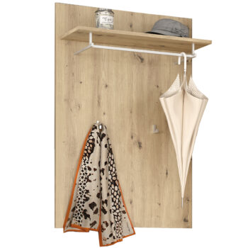 Zanechajte dobrý dojem už pri vstupe návštevy do Vašej domácnosti. Predsieň THEBES je možné zakúpiť ako zostavu, ktorá sa skladá z týchto prvkov kolekcie (ŠxHxV): dvojdverová komoda so zásuvkou (76,1x35x101,3 cm), jednodverová predsieňová skriňa (54,1x35x196,5 cm), botník (skrinka na topánky) …