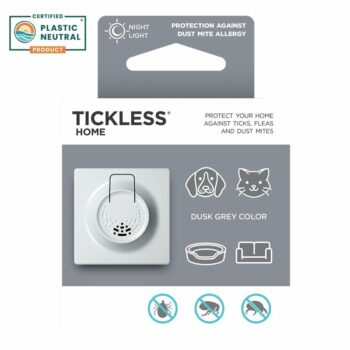 TICKLESS® Home Ultrazvukový odpudzovač kliešťov, bĺch a roztočov pre domácnosť sivá