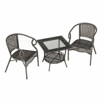 Túžite po záhradnom nábytku a ešte nemáte ten svoj? Splňte si Vaše túžby so záhradným setom z umelého ratanu TODOR 1+2. Krásne hnedosivé farebné prevedenie zapadne skvele do štýlu Vašej terasy alebo balkónu. Je zložený z dvoch stoličiek a stolíka. Konštrukcia je vyrábaná z ocele, ktorá je vyplnená…