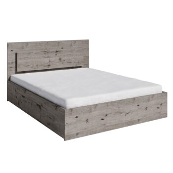 KONDELA Togos posteľový rám s led osvetlením 160x200 cm dub welington – Obrázok 3