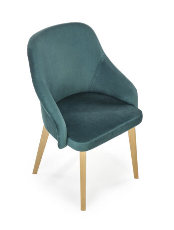 Jedálenská stolička Toledo 2 v tmavozelenej farbe s medovým odtieňom duba je ideálnym doplnkom do každej moderného interiéru. Jej elegantný dizajn a kvalitné materiály z nej robia skvelú voľbu pre vašu kuchyňu alebo jedáleň.
