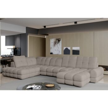 Rohová sedacia súprava TOLLO XL ROH v ľavom prevedení je harmonickým spojením luxusu, komfortu a praktickosti. So svojím elegantným vzhľadom, bohato čalúneným povrchom a výrazným dekoratívnym prešívaním pôsobí ako dizajnový šperk každého moderného…