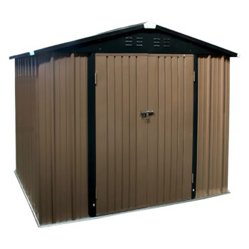Konštrukcia a steny plechového záhradného domčeka Toolster 186x239x188 cm sú vyrobené z kvalitnej, pozinkovanej ocele v hrúbke 0,26 – 0,6 mm vo farbe hnedá / čierna, ktorá je odolná voči korózii a zabezpečuje pevnosť a odolnosť celého domčeka. Výhodou domčeka sú praktické, posuvné dvere, ktoré…