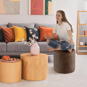 Taburetka Top 45 v elegantnej hnedej farbe je ideálnym doplnkom pre váš interiér. Táto moderná taburetka od značky KONDELA ponúka nielen štýlový vzhľad, ale aj praktickosť a pohodlie. Je vyrobená z kvalitnej látky, DTD a PUR peny, čo zaručuje jej dlhú životnosť…