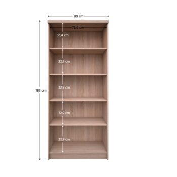 Regál Topty Typ 27 80 v elegantnom prevedení dub sonoma je ideálnym riešením pre tých, ktorí hľadajú praktický a moderný nábytok do svojho interiéru. Tento regál od značky KONDELA ponúka dostatok úložného priestoru vďaka piatim poličkám, ktoré sú vhodné na uskladnenie kníh,…