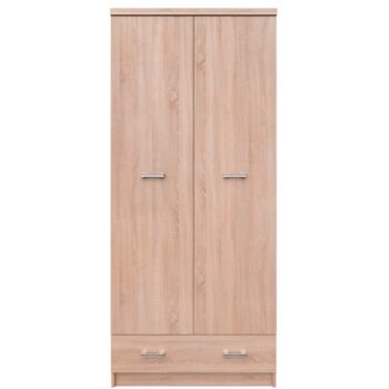 Predstavujeme vám dvojdverovú šatníkovú skriňu Topty Typ 30 2D1S v elegantnom prevedení dub sonoma, ktorá je ideálnym riešením pre moderné interiéry. Táto skriňa je navrhnutá tak, aby poskytovala dostatok úložného priestoru a zároveň sa stala štýlovým doplnkom vašej domácnosti.