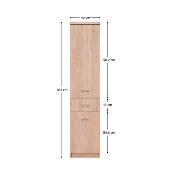 Dvojdverový regál so zásuvkou Topty Typ 31 2D1S v elegantnom prevedení dub sonoma je ideálnym riešením pre tých, ktorí hľadajú praktický a moderný nábytok do svojho interiéru. Tento regál od značky KONDELA ponúka dostatok úložného priestoru vďaka dvom dverám a jednej zásuvke, čo…