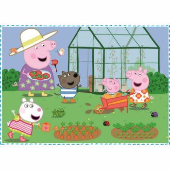 TREFL Prasátko Peppa: Vzpomínky na prázdniny 12,15,20 24 dielov puzzle