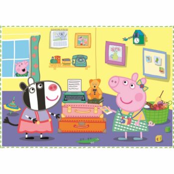 TREFL Prasátko Peppa: Vzpomínky na prázdniny 12,15,20 24 dielov puzzle