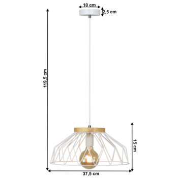 Predstavujeme vám modernú visiacu lampu Trex Typ 2, ktorá vyniká svojím jedinečným dizajnom a kvalitným spracovaním. Táto lampa je ideálnym riešením pre tých, ktorí hľadajú štýlové osvetlenie do interiéru. Kombinácia bielej farby s prírodnými prvkami dodáva lampe elegantný…