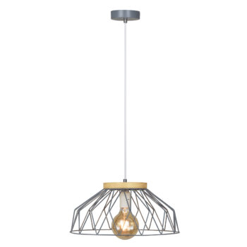 Predstavujeme vám modernú visiacu lampu Trex Typ 2 v elegantnej kombinácii farieb sivá a prírodná. Táto lampa je ideálnym doplnkom pre váš interiér, ktorý dodá priestoru štýlový vzhľad a príjemnú atmosféru. Vďaka svojmu nepravidelnému tvaru a kvalitnému prevedeniu z kovu a dreva…