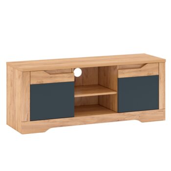 TV stolík FIDEL B je jedným z moderných komponentov sektorového nábytku FIDEL. Rozmery TV stolíka sú (ŠxHxV): 135,2x42x54,5 cm. Hrúbka materiálu korpusu je 16 mm, hrúbka materiálu vrchnej dosky je 22 mm. Originálny dizajn stolíka si zamilujete a poteší Vás aj bohatý úložný priestor. Ak máte radi…