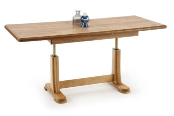 Rozkladací konferenčný stolík Tymon 2 - dub craft je moderným a praktickým doplnkom do každého interiéru. Je vyrobený z kvalitného aglomerovaného materiálu, konkrétne laminovanej MDF a masívu, čo zaručuje jeho dlhú životnosť a odolnosť voči poškodeniu. Jeho tmavá farba v prevedení dub craft…
