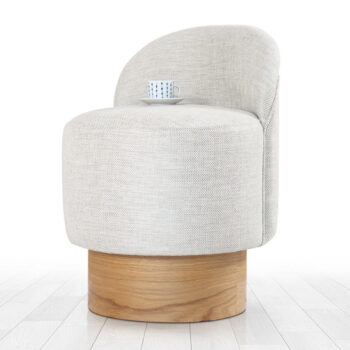 Taburetka Barren Puf Light Grey