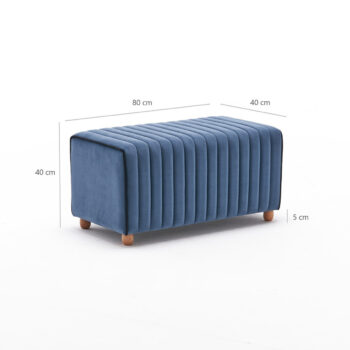 Taburetka Mabel Puf Blue