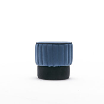 Taburetka Rose Puf Blue