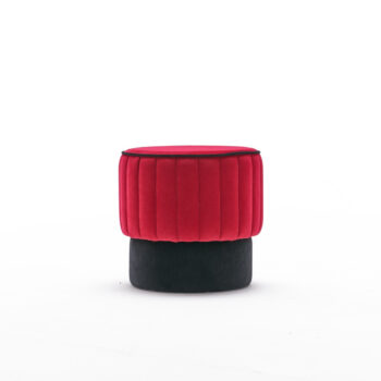 Taburetka Rose Puf Red