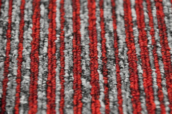 Tapibel, Kobercový štvorec Coral Lines 60380-50 červeno-šedý 50 x 50 cm, chodba / predsieň