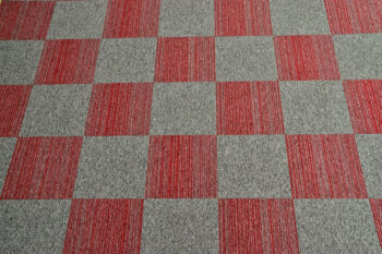 Tapibel, Kobercový štvorec Coral Lines 60380-50 červeno-šedý 50 x 50 cm, chodba / predsieň