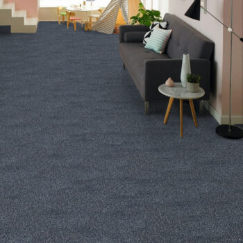 Tapibel, Koberec metráž Supersoft 780 sv. modrý, na mieru, šíře 4m, modrá, ab (mriežka), spálňa