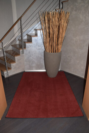 Tapibel, Kusový koberec Supersoft s bordurou 110 červený, 60x100, červená, spálňa
