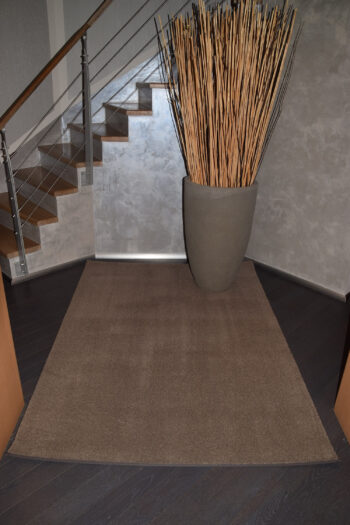 Tapibel, Kusový koberec Supersoft s bordurou 420 hnedý, 80x150, hnedá, chodba / predsieň