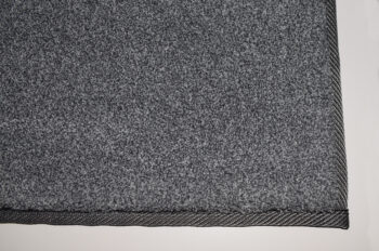 Tapibel, Kusový koberec Supersoft s bordurou 850 tm. šedý, 200x200, šedá, spálňa
