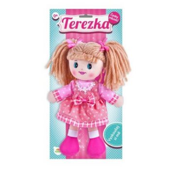 Teddies Bábika Terezka handrová plyš 30cm česky hovoriaca na karte