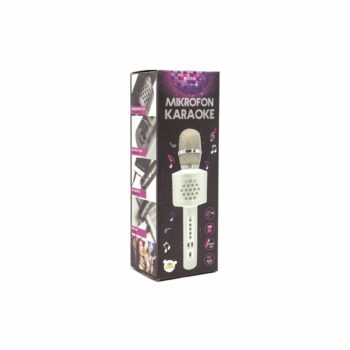 Teddies Mikrofón karaoke Bluetooth, čierna, na batérie, s USB káblom