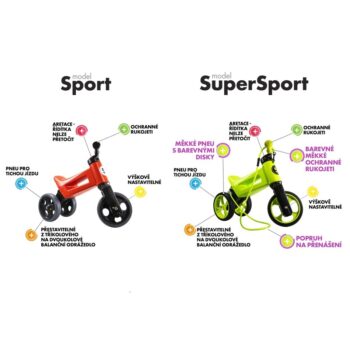 Teddies Odrážadlo Funny wheels Rider SuperSport 2v1, ružová