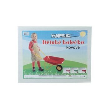 Teddies Plechový fúrik Yupee veľký červený 78x40x32cm v krabici