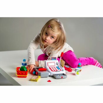Teddies Pokladňa digitálna 30 cm s doplnkami, so zvukom a svetlom, na batérie