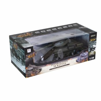 Teddies Tank RC T-34/85 so zvukom a svetlom, 33 cm, na batérie + dobíjací pack 27 MHz