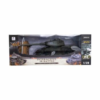 Teddies Tank RC T-34/85 so zvukom a svetlom, 33 cm, na batérie + dobíjací pack 27 MHz