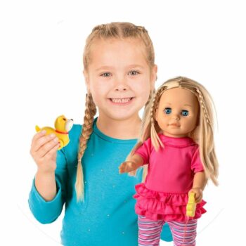 Teddies bábika Sofinka s pejskem chodící a mluvící 42 cm