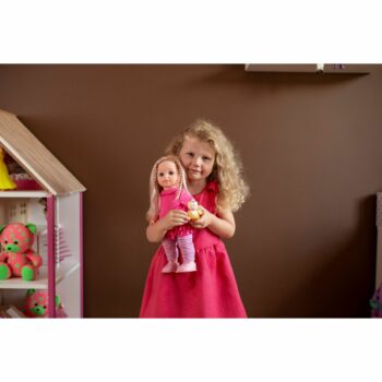 Teddies bábika Sofinka s pejskem chodící a mluvící 42 cm
