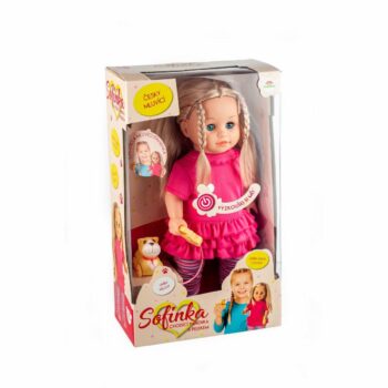 Teddies bábika Sofinka s pejskem chodící a mluvící 42 cm