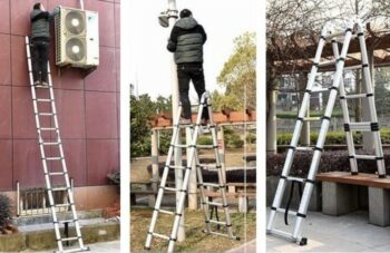 Teleskopický rebrík, 2 x 2,5 m, XXL