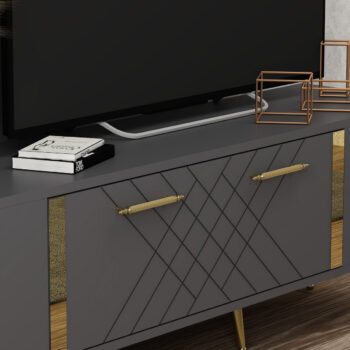 Televízny stolík Detas Anthracite