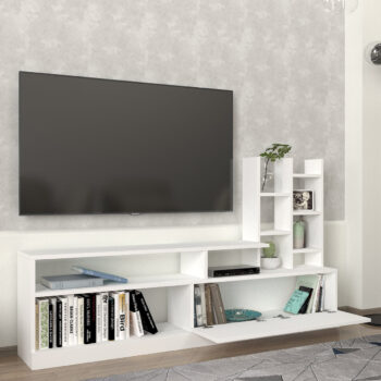 Televízny stolík Dolunay White
