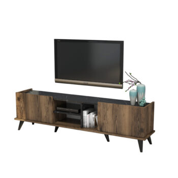 Televízny stolík Elegante Walnut Black