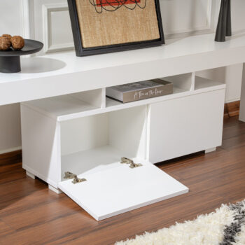 Televízny stolík Enclave Natural White