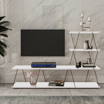 Televízny stolík Ilgaz White