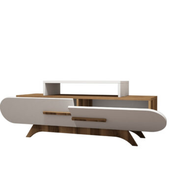 Televízny stolík Rose Walnut White