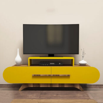 Televízny stolík Rose Walnut Yellow
