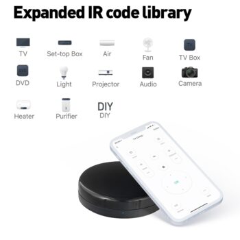 Tellur WiFi Smart Sada pre IR diaľkové ovládanie, snímač teploty a vlhkosti, USB-C, čierna, TLL331241
