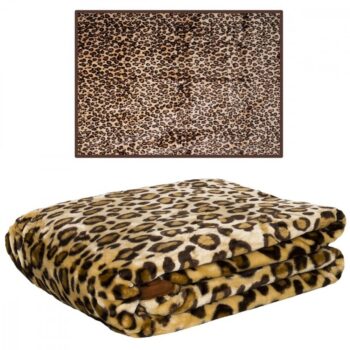 Teplá deka s leopardím vzorom Šírka: 160 cm | Dĺžka: 210 cm