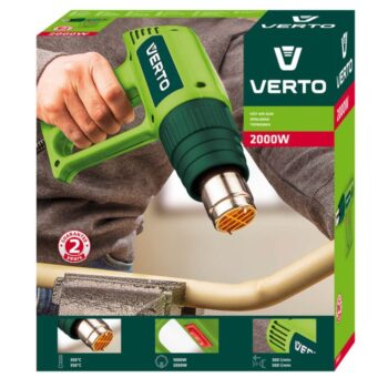 Teplovzdušná pištoľ s výkonom 2000W, 51G517 VERTO